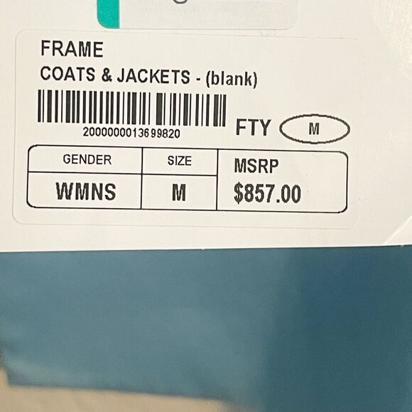 Frame Brand oversized blazer in sky blue pastel NWT. Medium - Picture 12 of 12